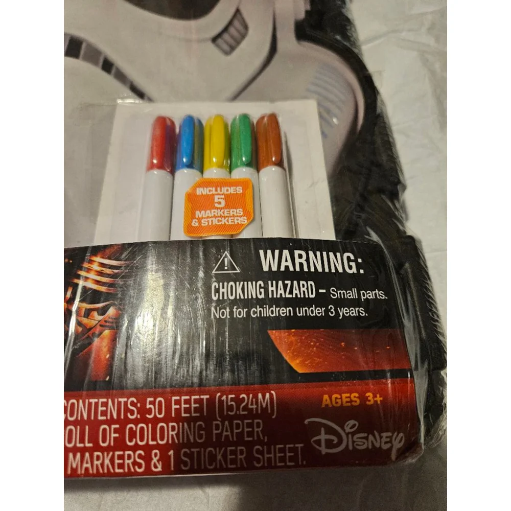 Star Wars, Rolling Art Desk, Disney Ages 3+, Coloring+stickers NEW